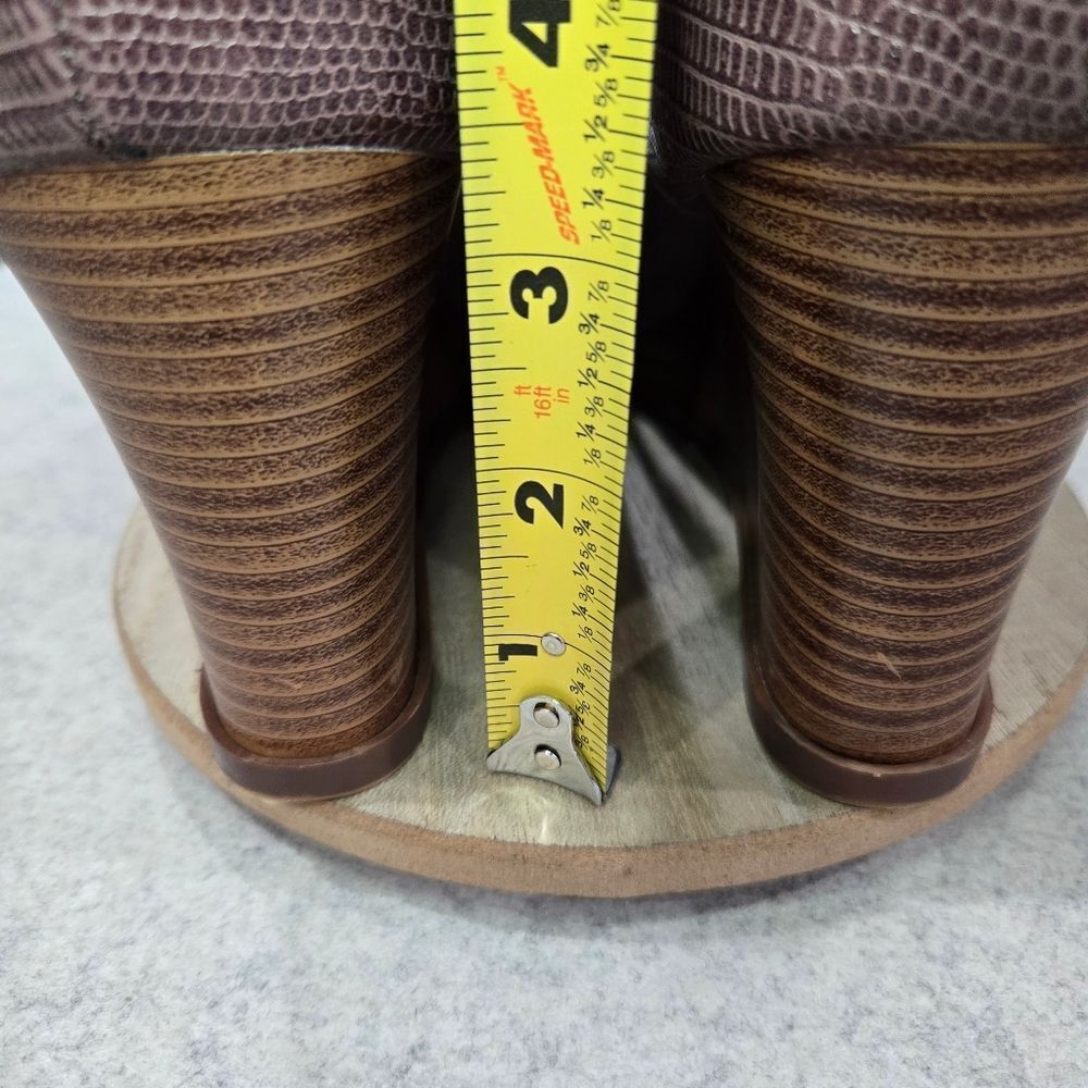 🐢 Journee Collection Glam Vegan Snake Skin Side Zip Boots.  Size 11. - Picture 13 of 13